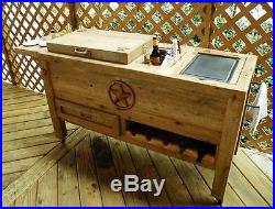 bar cart with ice chest