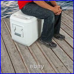 100 Quart Cooler With Wheels On Ice Big Rolling Family Sized Antimicrobial