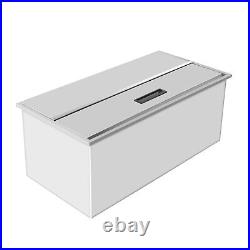 104L Drop-in Ice Chest Outdoor Kitchen Ice Cooler Ice Bin 304 Stainless Steel