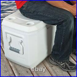 120 Qt. Chest Marine Cooler Thick Insulation Heavy Duty Outdoor Ice Chest Fishing