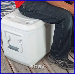 120 Qt. Coastal Extreme Marine Cooler Thick Insulation Outdoor Ice Chest Fishing
