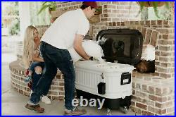 125 Qt Party Bar Wheeled Ice Chest Party Rolling Cooler Bottle Opener Catch Bins