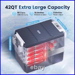 12 Volt Car Refrigerator 42QT(40L) Car Fridge Electric Cooler 12V/24V, Car Fridge