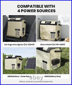 12 Volt Car Refrigerator, Portable Freezer 18L Battery & Solar Powered Cooler