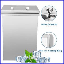 14x12x20in Drop In Ice Chest Bin 27X18 Wine Chiller Cooler Thick Lid 304 SUS