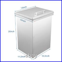 14x12x20in Drop In Ice Chest Bin 27X18 Wine Chiller Cooler Thick Lid 304 SUS
