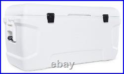 150 Qt Hard Chest White Cooler Ice Box Large Storage Insulation Hielera Grande