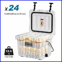 16 Quart Cooler Portable Ice Chest Leak-Proof 24 Cans Ice Box for Camping Multi
