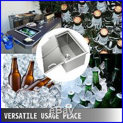 1812 Outdoor/Indoor Drop-in Ice Chest Cooler 304 Patio Ice Beer Bin Box 45QT