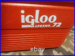 1980's Vintage Igloo Legend 72 Qt Cooler! Only Used 1 Time UPC Lbl Still Inside