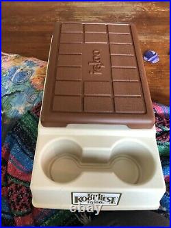 1983 Little Kool Rest IGLOO Car Console Cooler Tan & Beige Can Holder Ice Chest