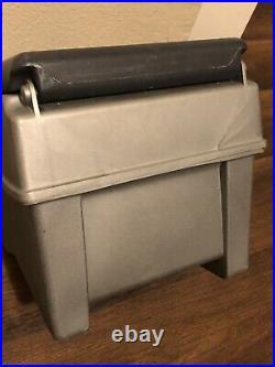1988 Igloo Little Kool Rest Car Cooler Grey Black Console Ice Chest Cup Holder