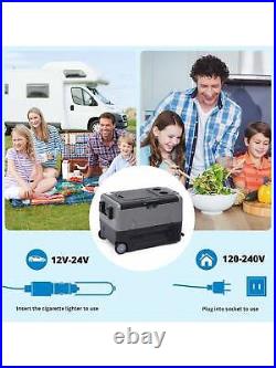 2023 Car Refrigerator, Portable Freezer with 12/24V DC & 110-240V AC, RV Car