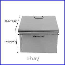 20L x 20W x 13H BBQ Island Drop In Ice Chest Stainless Steel Wine Cooler Bin