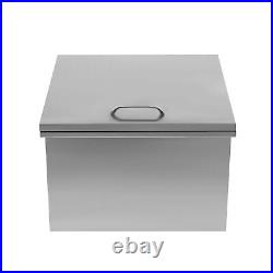 20L x 20W x 13H BBQ Island Drop In Ice Chest Stainless Steel Wine Cooler Bin