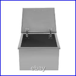 20L x 20W x 13H BBQ Island Drop In Ice Chest Stainless Steel Wine Cooler Bin