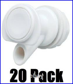 20 Igloo Corp. # 24009 White Replacement Push Button Spigot for Beverage Cooler