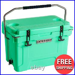 20 Qt. Heavy-Duty Roto-Molded Cooler 10 DAYS Ice Beer Triple Insulated Chest USA