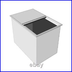 271821 Inch 304 Stainless Steel Ice Cooler with Cover Drop-in Ice Chest