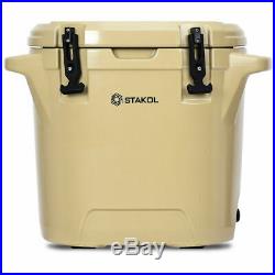 27 Quart Bucket Cooler Ice Chest Outdoor Insulated Fishing Hunting Heavy Duty