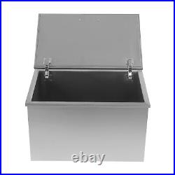 281817 Stainless Steel BBQ Island Drop in Ice Bin Wine Cooler with Water Drain