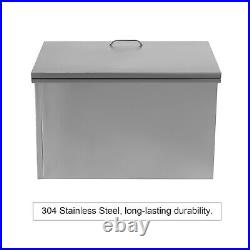 281817 Stainless Steel BBQ Island Drop in Ice Bin Wine Cooler with Water Drain