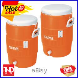 2PACK 5 Gallon Beverage Cooler Dispenser Portable Ice Water Sports Drink Outdoor