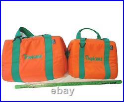 2 Tropicana Ice N Tote Insulated Orange Cooler Bag 1 Large and 1 Medium Floating