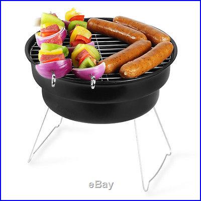 2-in-1 BBQ Grill & Beer Cooler Travel Size Combo Charcoal Barbecue Set