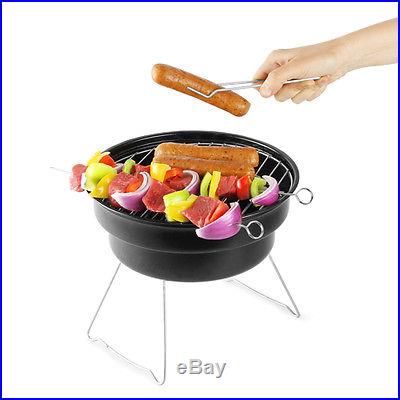 2-in-1 BBQ Grill & Beer Cooler Travel Size Combo Charcoal Barbecue Set