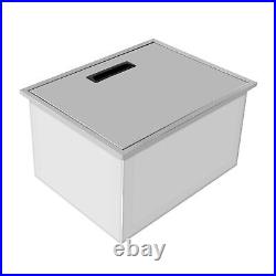 304 Stainless Outdoor Indoor Drop-in Ice Chest Cooler Party bar Ice Bin