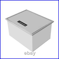 304 Stainless Outdoor Indoor Drop-in Ice Chest Cooler Party bar Ice Bin