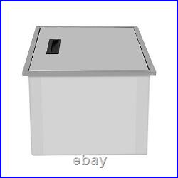 304 Stainless Outdoor Indoor Drop-in Ice Chest Cooler Party bar Ice Bin