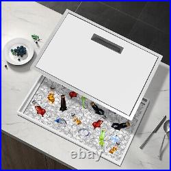 304 Stainless Steel Drop-in Ice Chest Insulated Kitchen Drop-in Cooler withCover