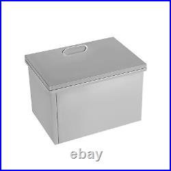 30L Drop In Ice Chest Bin Home Kitchen Wine Cooler Stainless Steel with Cover