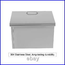 30L Drop In Ice Chest Bin Ice Chest Cooler 304 Stainless With Lid &Drain 20x14x13