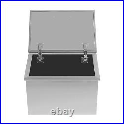 30L Drop In Ice Chest Bin Ice Chest Cooler 304 Stainless With Lid &Drain 20x14x13