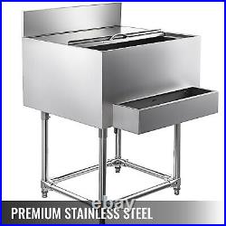 30x21 Underbar Stainless Steel Restaurant Bar Ice Bin 215 lb Ice Chest Cooler