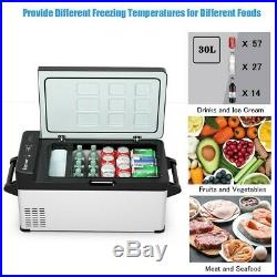 32 Quart Car Refrigerator Portable Cooler Freezer Compressor Outdoor Camping NEW