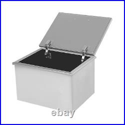 40L Drop In Ice Chest Bin Wine Chiller Cooler withCover Bar Ice Bin For Kitchen