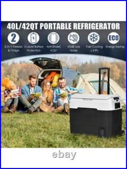 42 QT Portable Dual-Zone Car Refrigerator, House Appliances, Portable Refrigerator