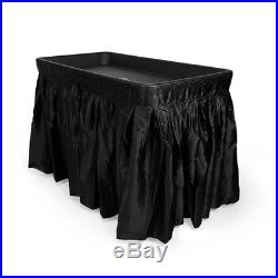 4 Foot Pawa Cooler Ice Table Party Ice Plastic Folding Table with Skirt