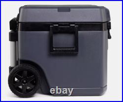 52QT Ice Chest Cooler with Wheels & Oversized Handle for Camping & Outdoor Use