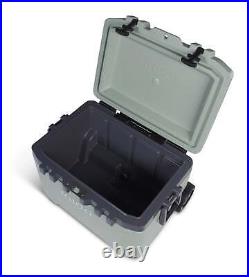 52Quart Ice Chest Beverage Cooler Box with Wheels Storage Camping Sport Heavy-Duty