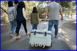 52 QT Portable Cooler Box Ice Chest withWheels Outdoor Camping BBQ Picnic Storage