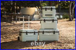 52 QT Portable Cooler Box Ice Chest withWheels Outdoor Camping BBQ Picnic Storage