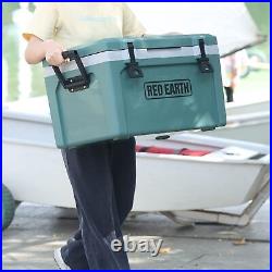 52 Quart Hard Cooler Insulated Portable Ice Chest Box with Basket & Divider