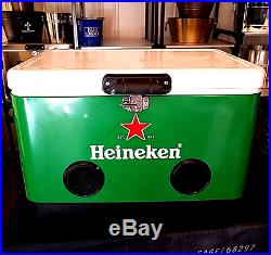 54QT Party Heineken Cooler With High-Powered Bluetooth Speakers 40% OFF