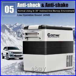 55-Quarts Portable Thermoelectric Electric Car Cooler Refrigerator for Beverage