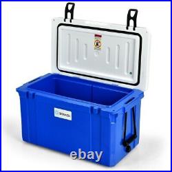 58Qt Portable Cooler Ice Chest Rust-Proof 80-Cans With Food Grade Material Camping